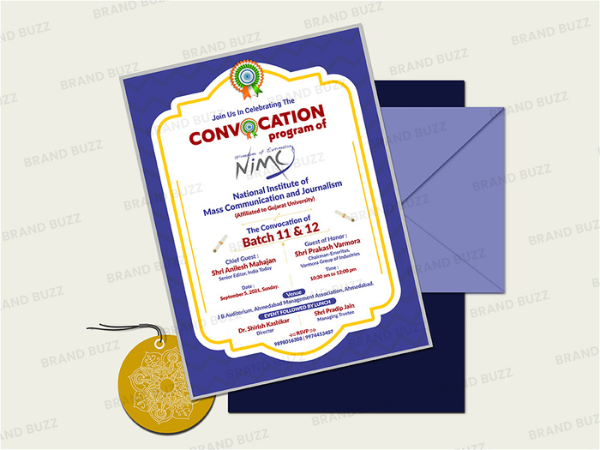 Best Creative Convocation Invitation Card Design - NIMCJ